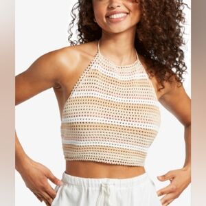 Roxy Daydreamer Cropped Knit Halter Top